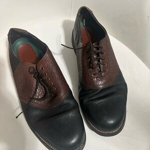 Men's Black and Brown Leather Shoes
